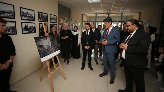 AA'nın "Kanıt" kitabındaki görsellerden oluşan sergi ÇOMÜ'de açıldı